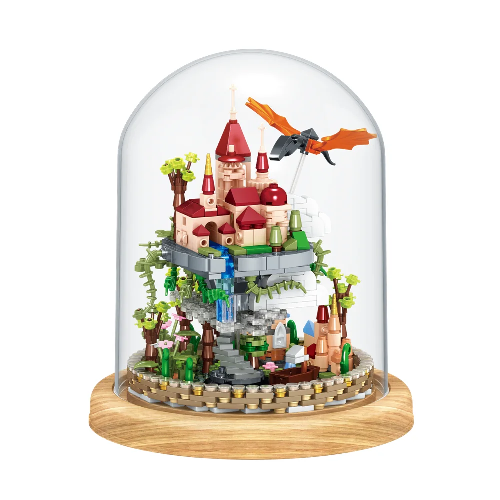 

Cloud Castle Small Building Blocks Mini Bricks Small Particle Puzzle Assembling Toys Model Birthday Gift Toiys for Kids Adult