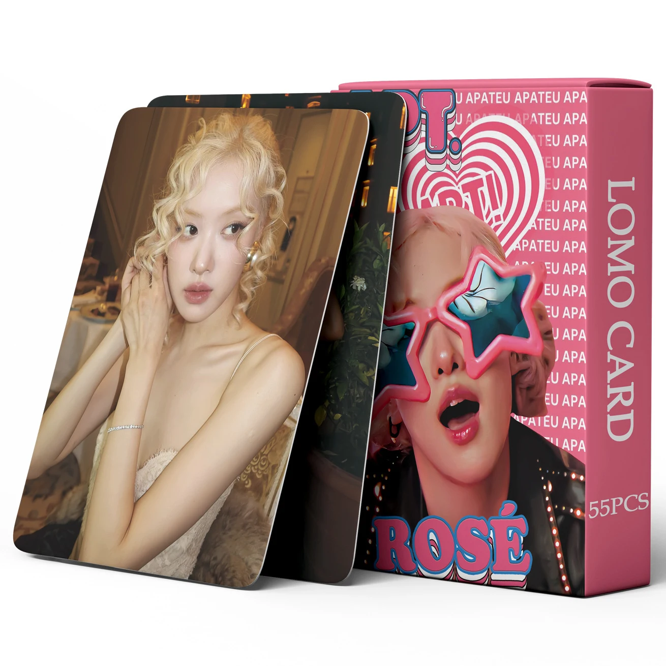 55 шт. Kpop Idol новый альбом APT MANTRA НОВЫЙ ЖЕНСКИЙ MOONLIT FLOOR ROSES LALISA Ломо-карта