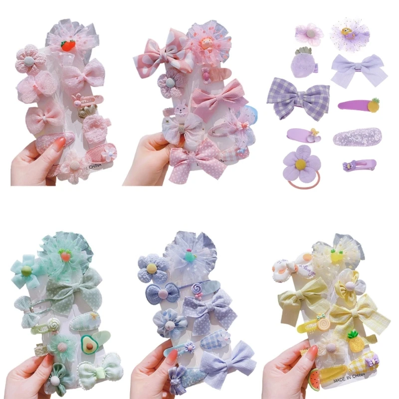 

Baby Hairpins Lovely Princess Hair Clip Set 10Pcs Hair Pin Set for Little Girl Spring Hairclip Fashion Hair Accessories