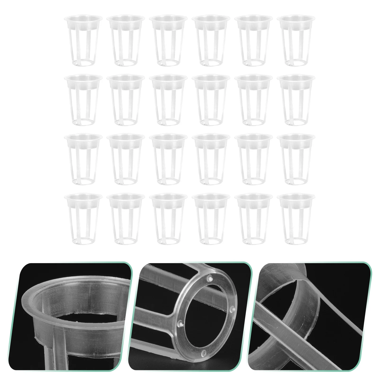 

100 Pcs Root Control Device Plastic Planting Basket Baskets Growth Pp Growing Cup Garden Supplies Hydroponic Plants