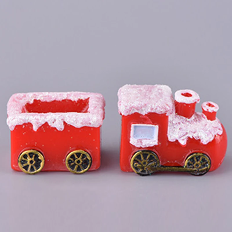 Рождественские украшения Санта-Клаус Сани Автомобиль Локо Микро Пейзаж