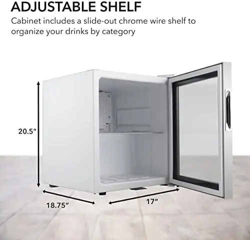 

Free shipping BR-062WS, 62 Can Capacity Stainless Steel Beverage Refrigerator with Lock, White