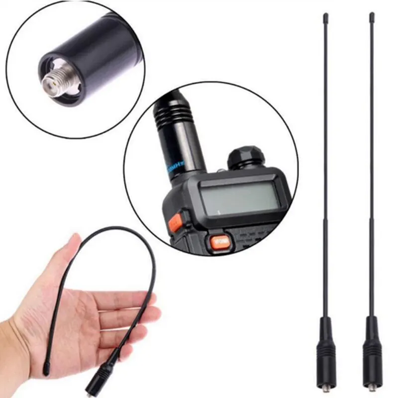 

1pc NA-771 SMA-Female Dual Band 10W Antenna for Baofeng UV 144/430Mhz 10W High-gain Antenna For Baofeng SAUS