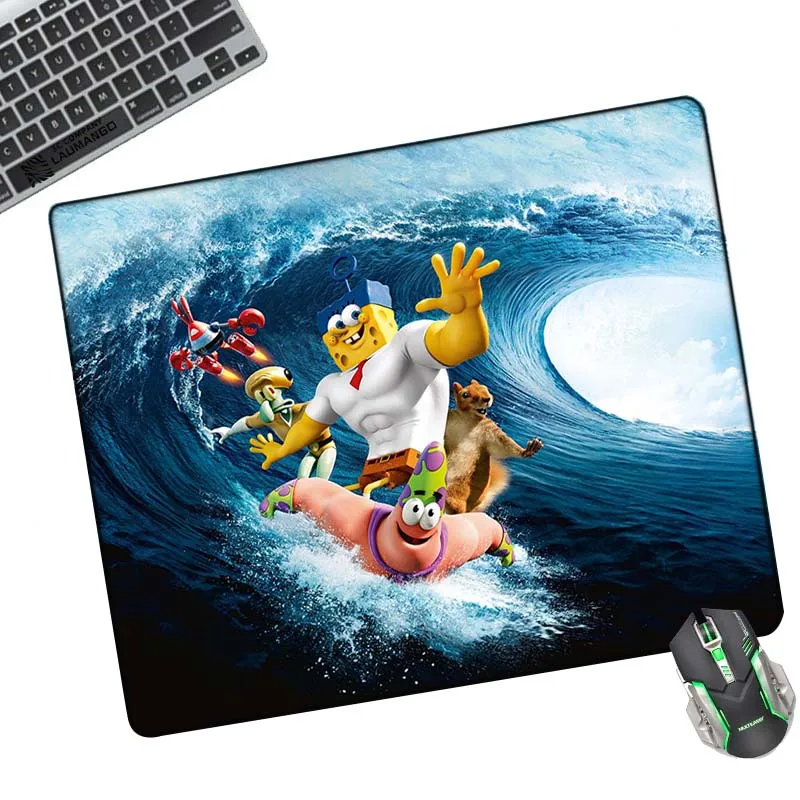 

Spongebobs Computer Desk Mat Gaming Mouse Pad Anime Gamer Cabinet Mousepad Glass Pc Mats Keyboard Accessories Carpet Mause Mice