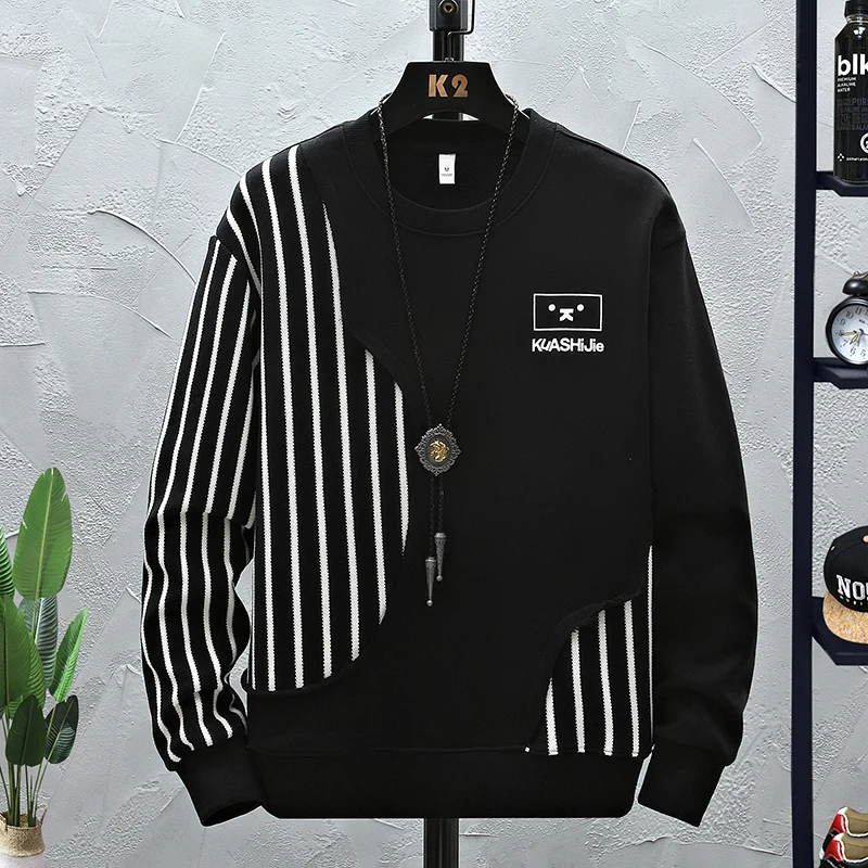 Мужской Повседневный свитер с круглым вырезом