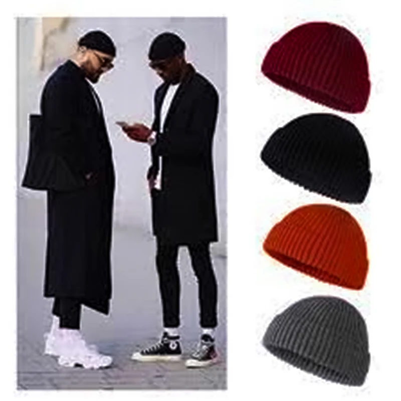 

Winter Warm Solid Beanie Casual Hip Hop Hat Adult Men Women Wool Knit Skull Elastic Caps Balaclava Ski Mask Beanies Bonnets