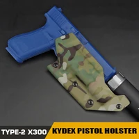 kydex holster tactical pistol gun holster for beretta m9 hk45 sig p320 sw mp adapt x300 flashlight hunting airsoft accessories