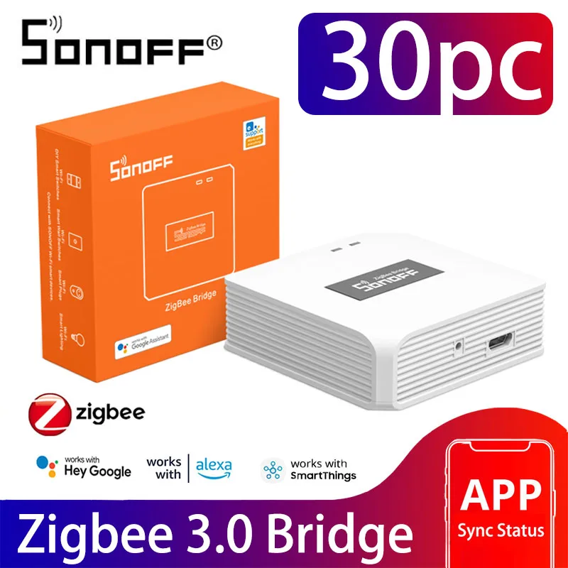 

Умный дом Sonoff Zigbee Bridge 3,0 переключатель ZBBridge EweLink Zigbee датчик температуры и влажности дистанционное управление Alexa Google Home