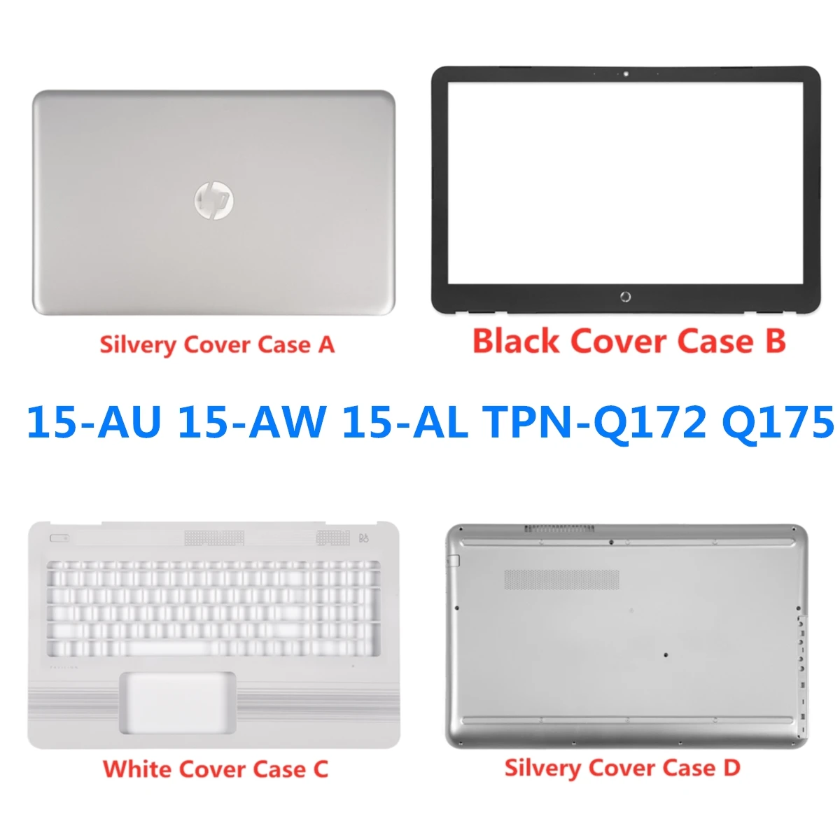 

Новый ноутбук для HP Pavilion 15-AU 15-AW 15-AL TPN-Q172 Q175, корпус для ноутбука, задняя крышка ЖК-дисплея, передняя панель, Упор для рук, нижняя часть, петля