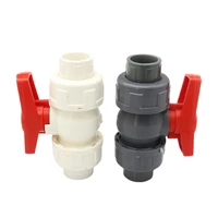 1pc pvc pipe union valve 2025324050mm water pipe fittings ball valve garden irrigation water pipe connector aquarium adapter