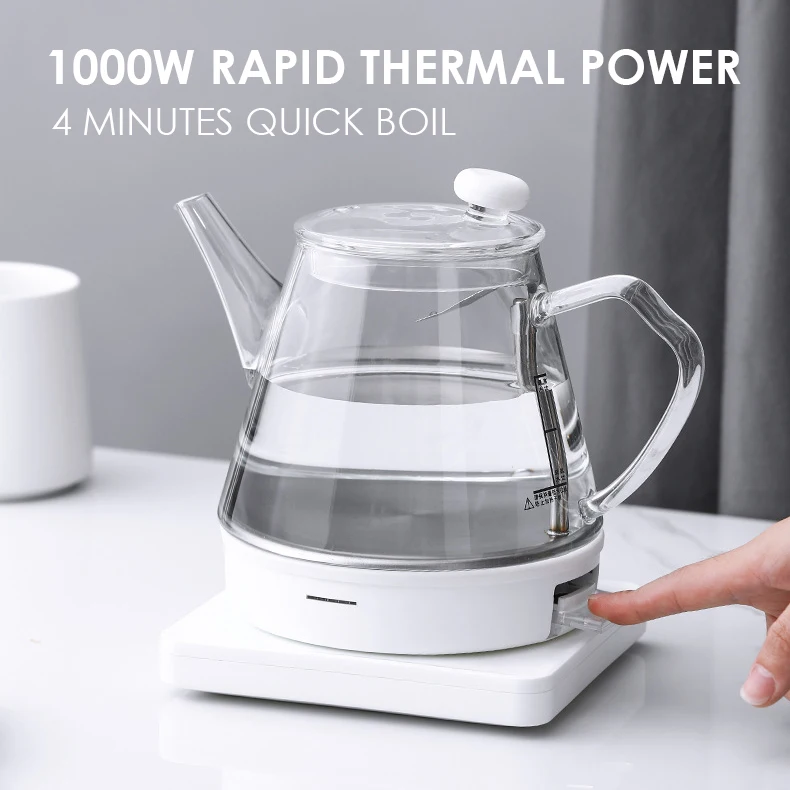 

Электрический чайник из боросиликатного стекла, 1000 Вт, 220 В