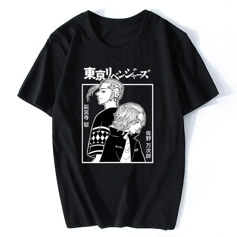 

Anime Tokyo Revengers T-Shirt Manjiro Sano Mikey Ryuguji Ken Draken Tshirt Hip Hop Tops Tees Oversize Streetwear