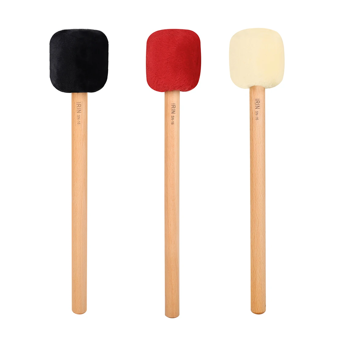 

IRIN Big Drum Mallet Long Fluffy Beech Handle Bass Drum Mallet Musical Instrument Drum Percussion Instrument Parts Accessory