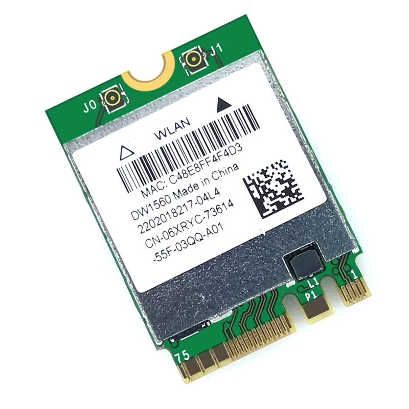 Адаптер Wi-Fi BCM94352Z DW1560 06XRYC M.2 беспроводная карта 1200 Мбит/с 802.11ac 2 4 ГГц/5G Bluetooth 0 NGFF для