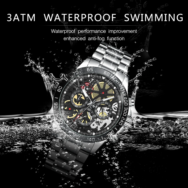 Часы WISHDOIT мужские наручные повседневные спортивные брендовые водонепроницаемые