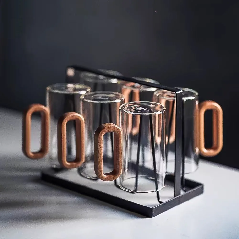 YWDL 360 мл чашка для воды из боросиликатного стекла термостойкая прозрачная с