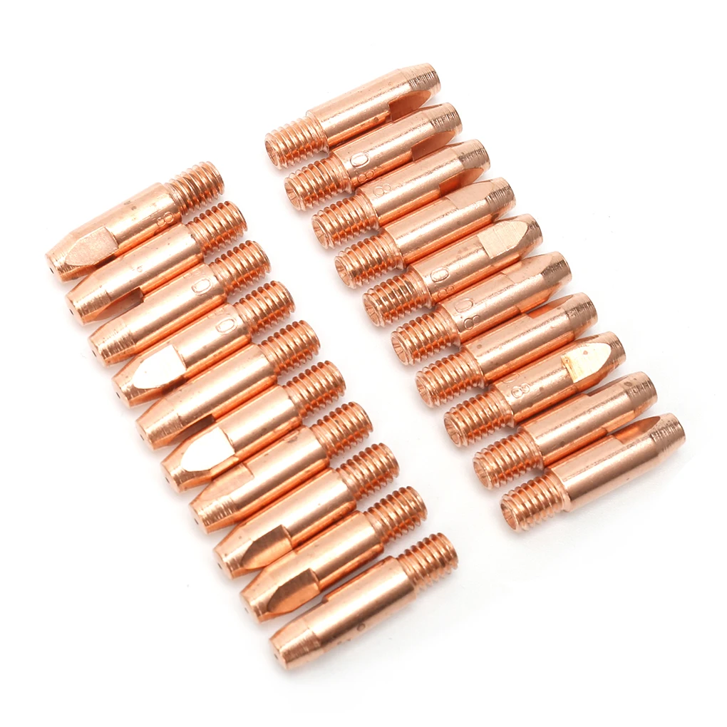 

20 Pieces Semi-automatic Welding Nozzles 1.2mm Detachable Heat-resistant Anti-rust High Conductivity Replacing Tip Holder