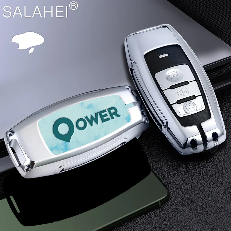 

Zinc Alloy Car Smart Remote Key Case Cover Protection Bag Shell Holder Fob For Great Wall Cannon POWER Auto Keychain Accessories