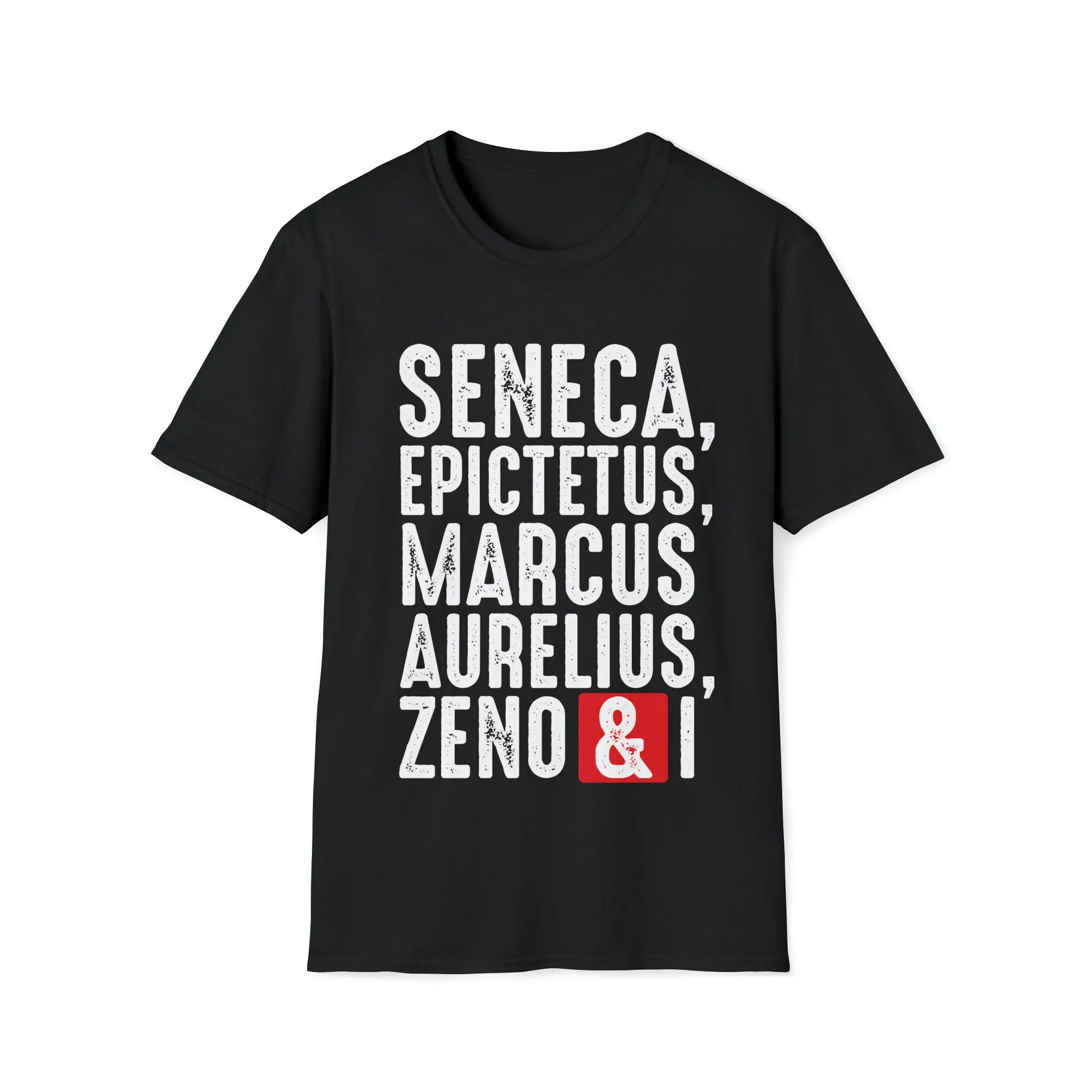 Футболка Seneca Epictetus Marcus Aurelius Zeno And I
