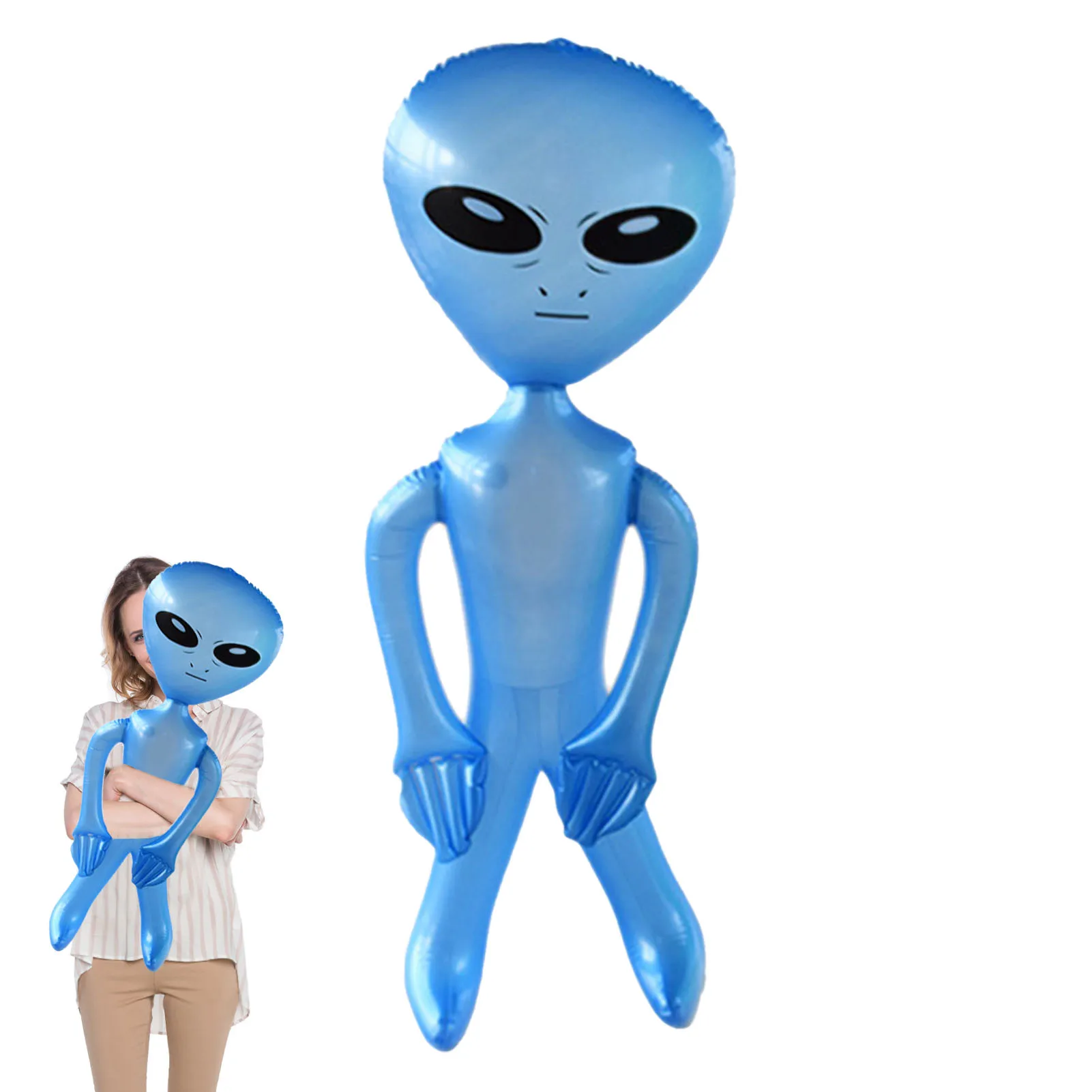 

35-Inch Inflatable Alien Vivid Alien Inflatable Figures 35 Inch Alien Party Decorations Balloons Alien Prop Decor For Birthday