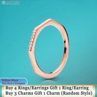 ahthen 925 sterling silver rings rose multifaceted rings 925 silver women rings ngagement ring women jewelry making girl rings