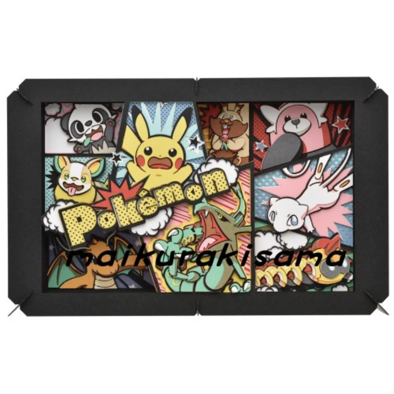 

Hobbies Action Figures Pokemon Comic Paper Theater Pikachu Three-dimensional Model Handmade Puzzle Model Ornaments Toys Gift