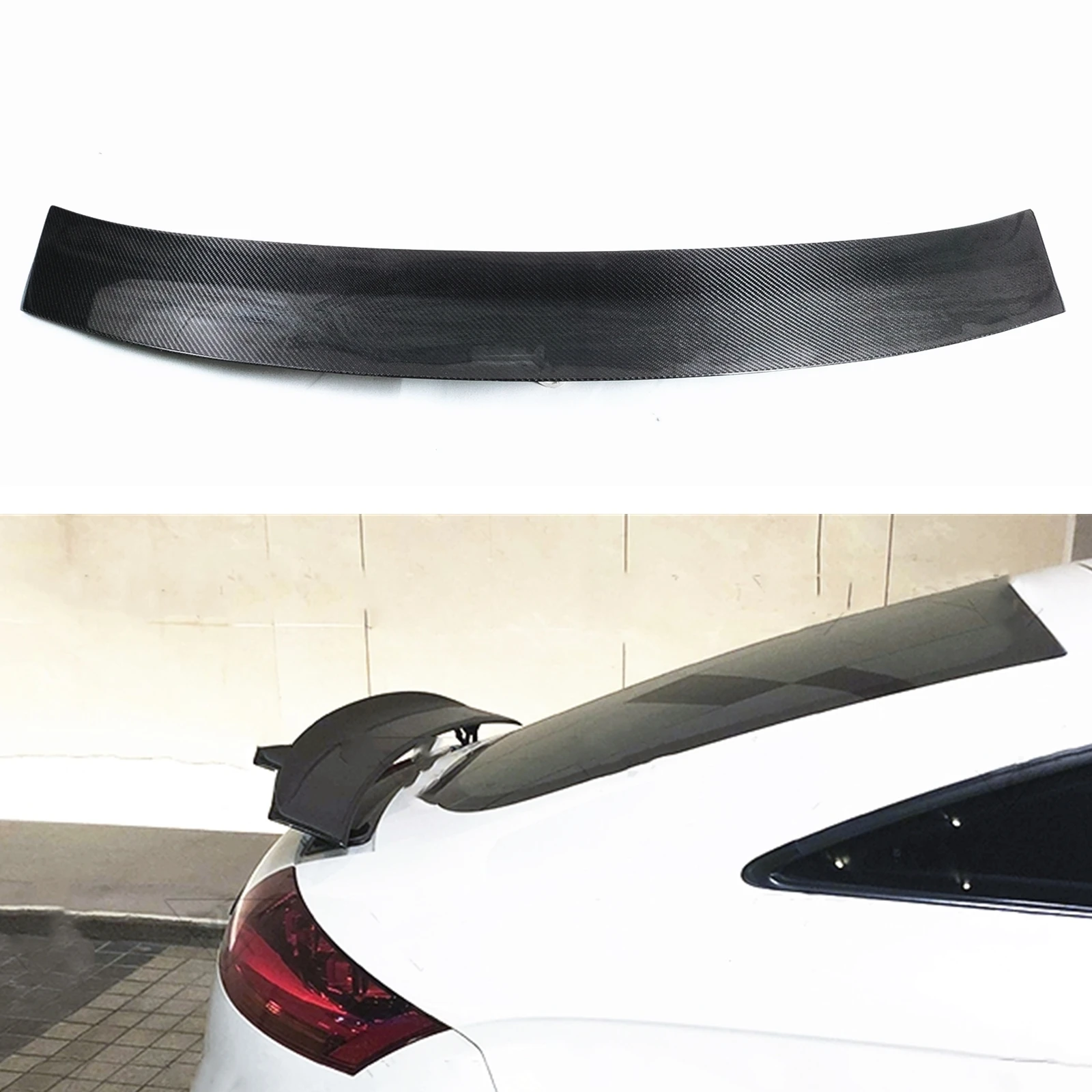 

Автомобильный задний спойлер из углеродного волокна для крыльев багажника, комплект для Audi MK2 TT 8J TTS 2008-2014
