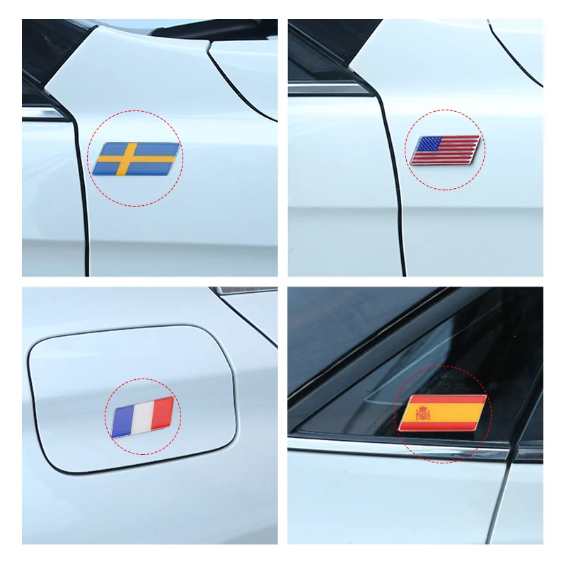 Автомобильная 3D наклейка s алюминиевая украшение для корпуса бокового крыла