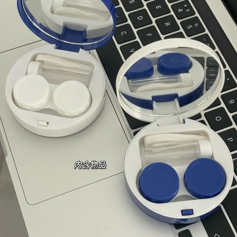 Kawaii Sanrio Hello Kitty Коробка для хранения контактных линз Компактная портативная