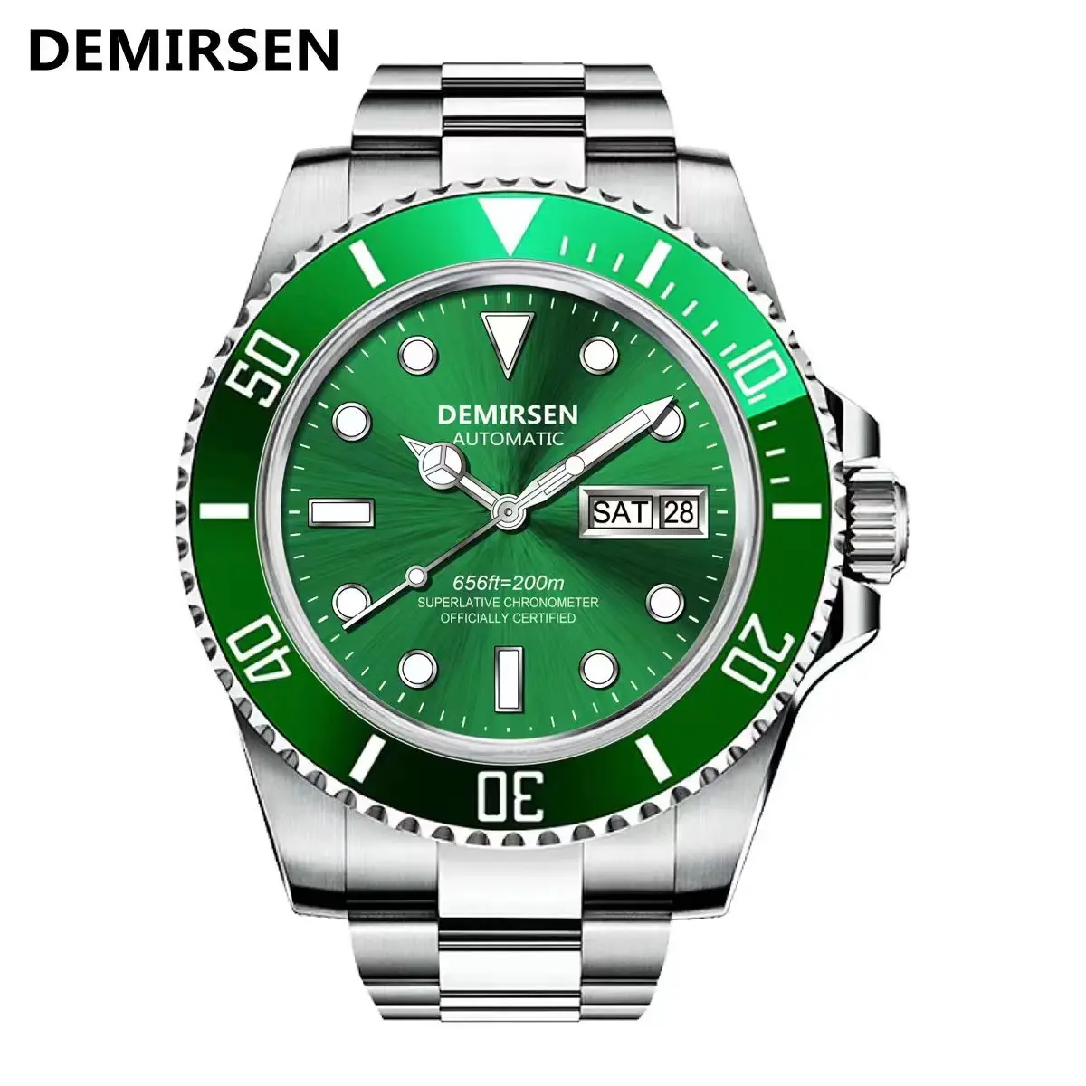 Demirsen Top Brand Watches Men Automatic Mechanical Tourbillon Clock Fashion Sport Diving Watch Waterproof Luminous Watches Mens enlarge