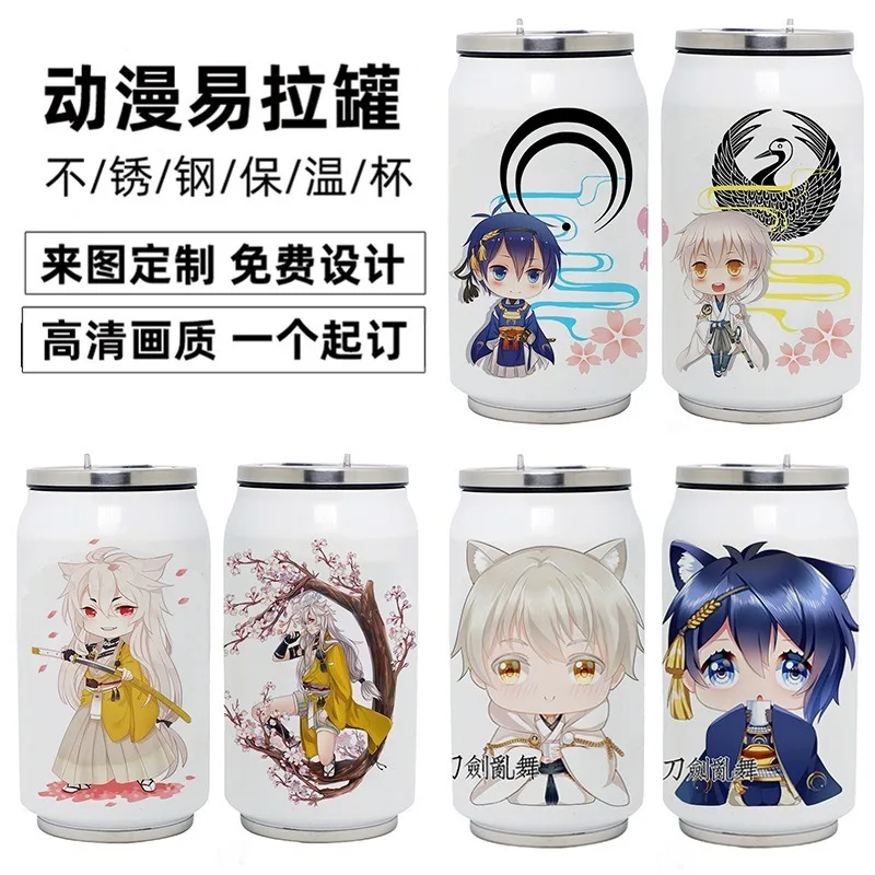 

Аниме Touken Ranbu онлайн термос из нержавеющей стали DIY косплей Вакуумная чашка игрушка Подарки 350 мл
