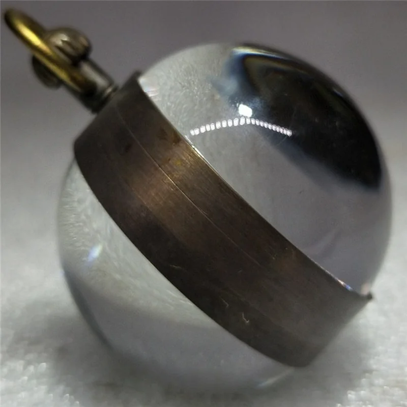 Антикварные состаренные ремесла винтажные часы латунный стеклянный шар