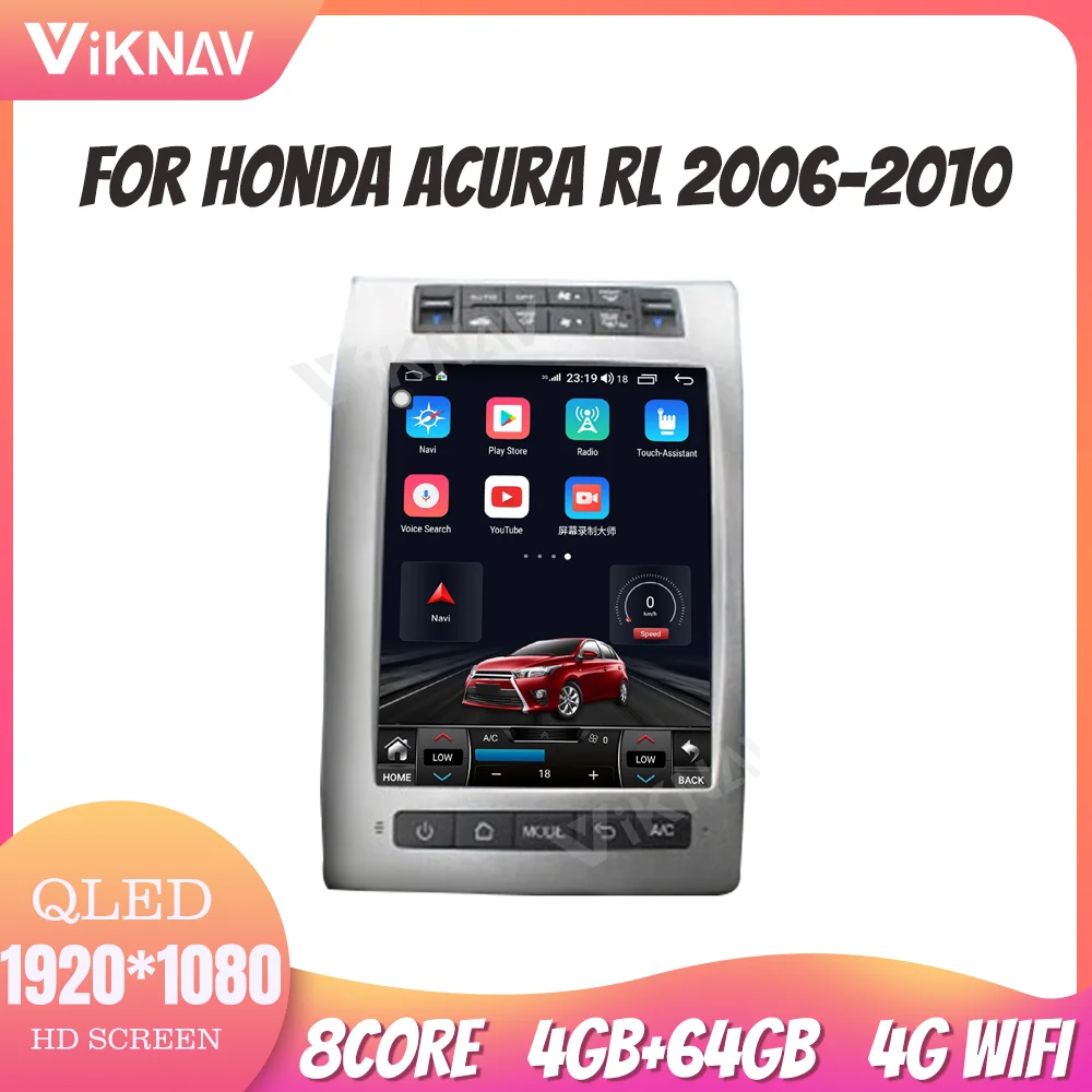 

10.4 Inch Car Radio For Honda Acura RL 2006-2010 Full Screen Rear View 1080P HD Navigation GPS DVD Multimedia