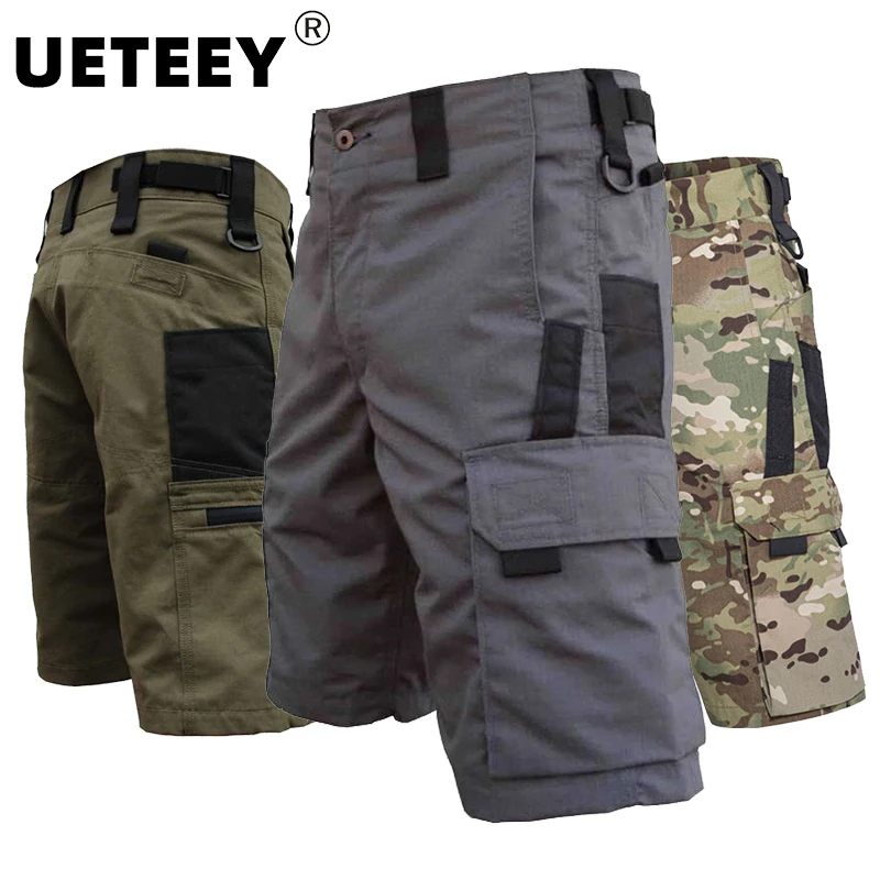 

Brand Men Tactical Multi-pocket Summer Shorts New Arrive Outdoor SWAT Military Fans Camping Men Fashion Camo Shorts Big Size 3XL