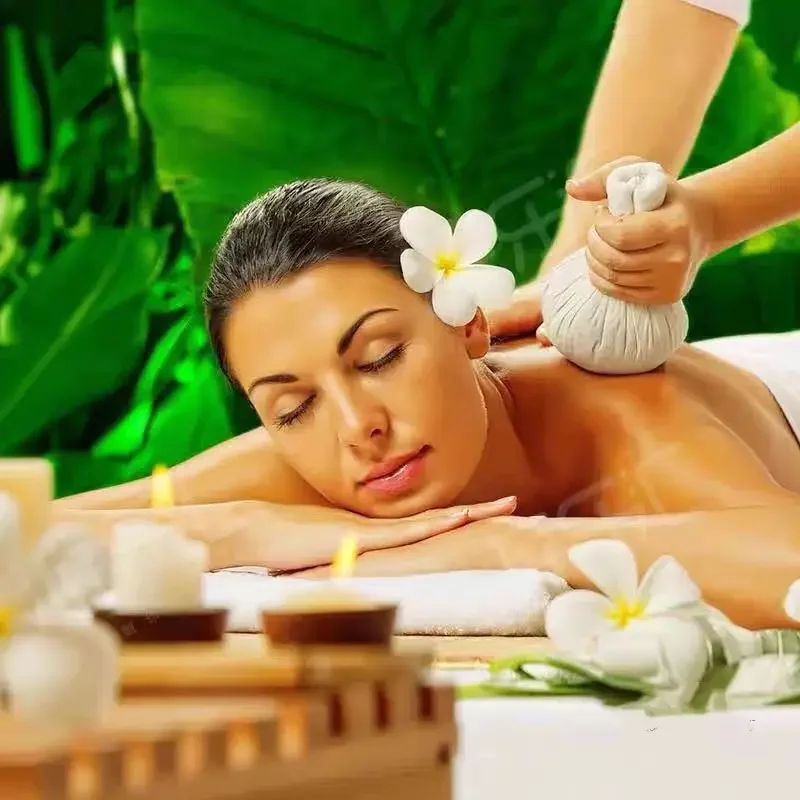 Тайский травяной массажный мяч теплый для прижигания тайский спа медицинский