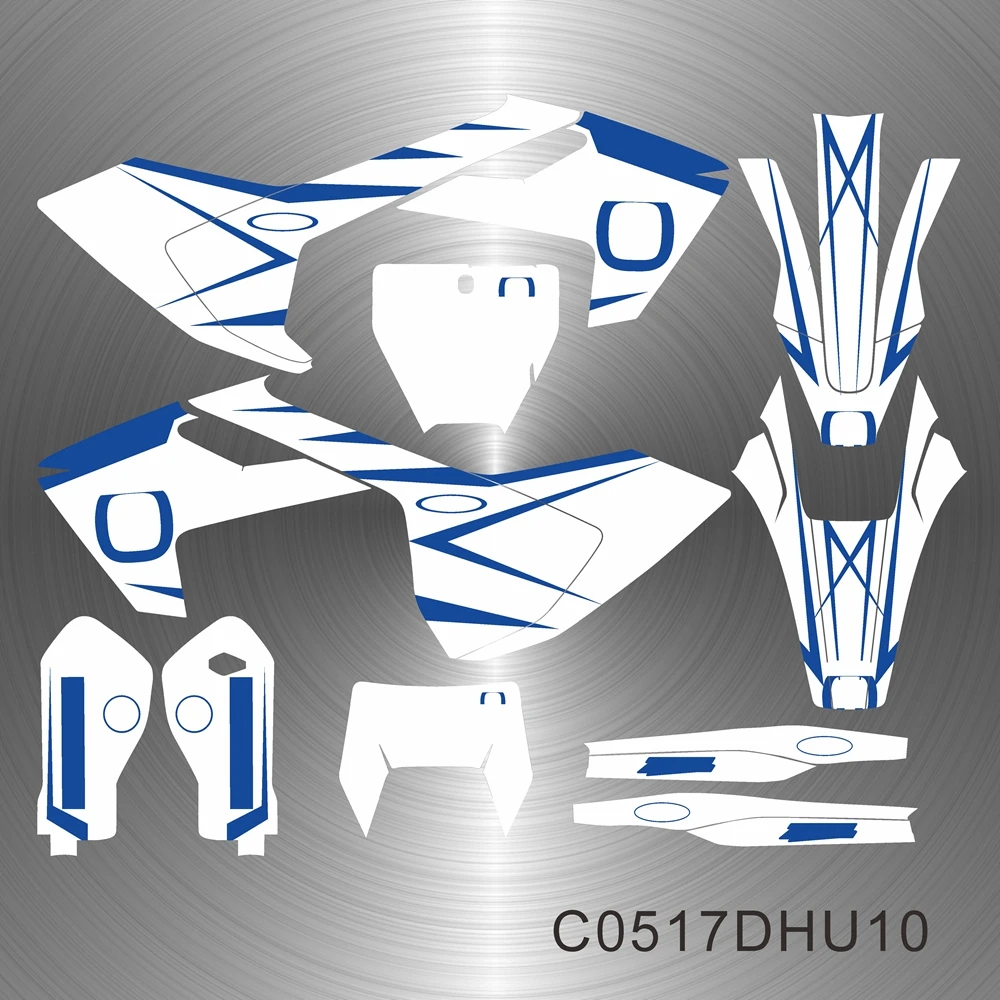Фото Для Husqvarna TC FC FS 2016 2017 2018 Te Fe TX 2017 2018 2019 наклейки графические наклейки комплект полный комплект мотоцикла C0517DHU №1