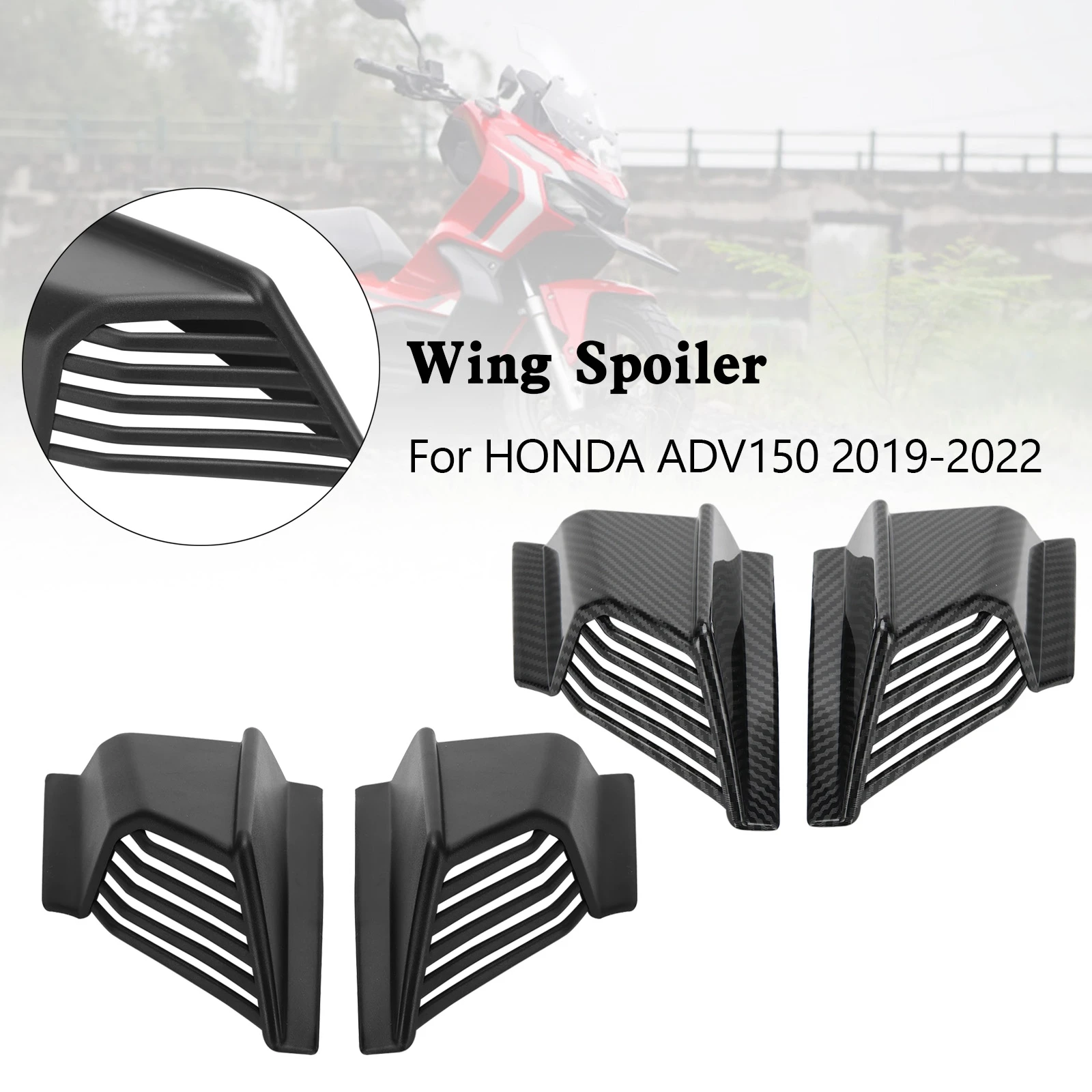 

Areyourshop Body Winglet Side Deflector Air Wing Spoiler for HONDA ADV-150 2019 2020 2021 2022