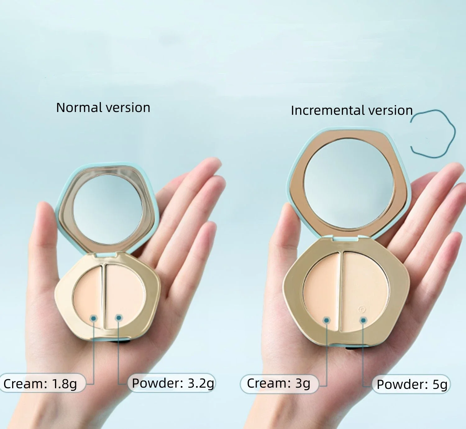 TIMAGE Master Caitang Soft Light Brighten Palette 2-текстурированный крем-хайлайтер Матовая пудра-паста