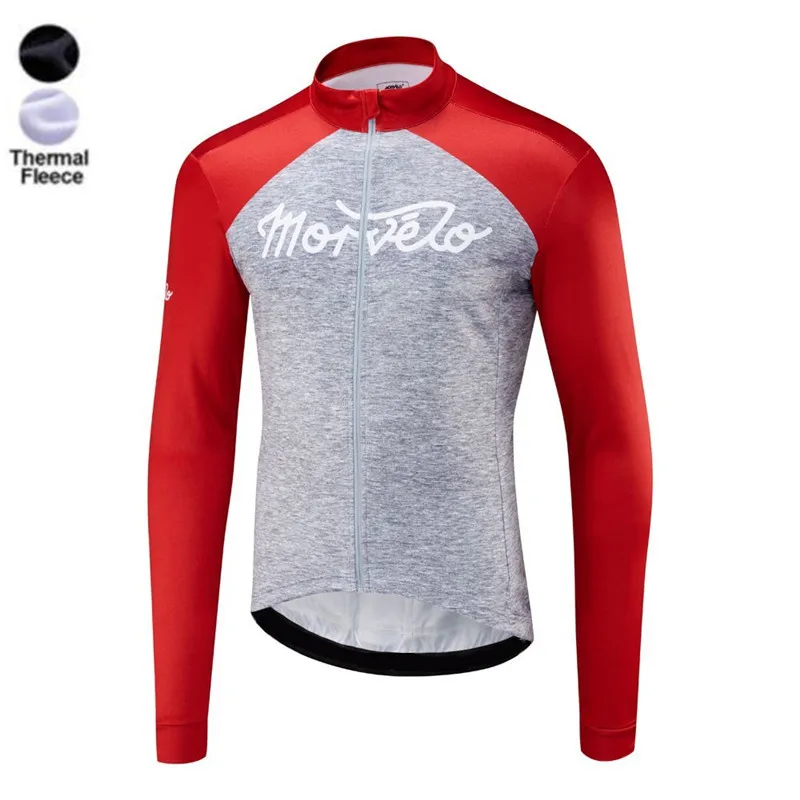 

2022 morvelo Winter thermal fleece Cycling Jersey Men Clothing Long Sleeve Bicicleta MTB Maillot Ropa Ciclismo Hombre Ciclismo