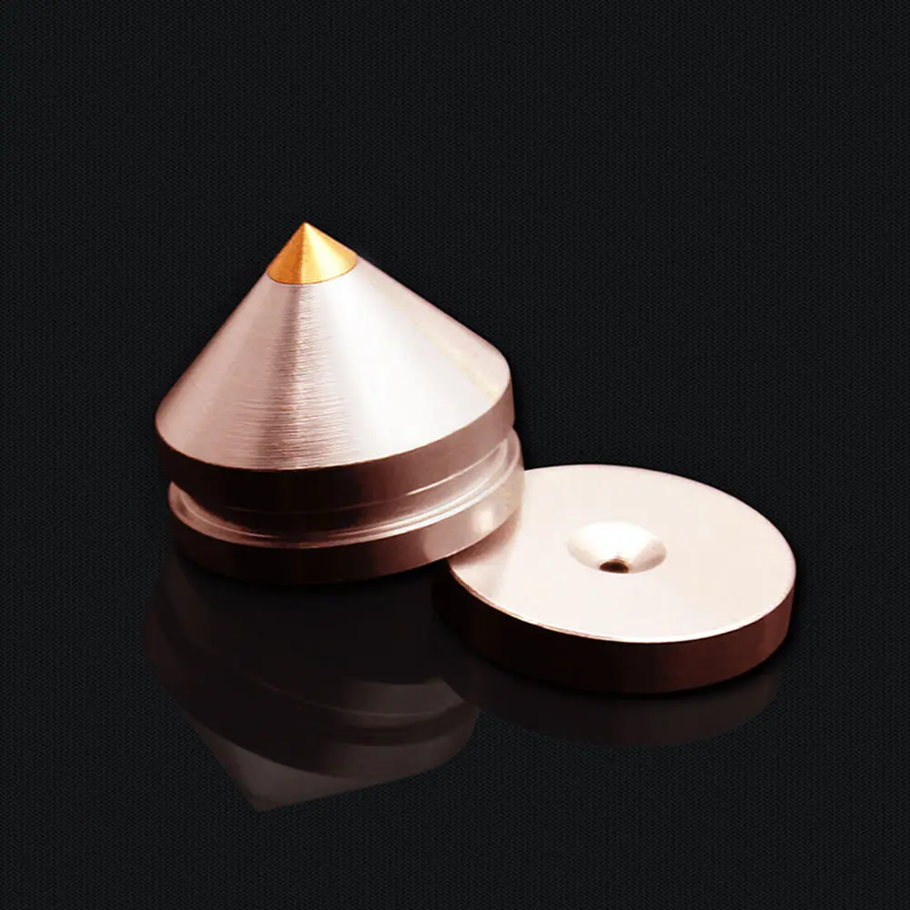 

4pcs Easy Install Replacement Protective Base Pad Shock Absorbing Non-Slip Speaker Spike Mini Practical Home Bar Turntable