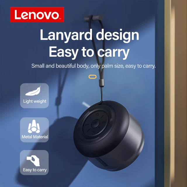 100% Original Lenovo K3 Portable Hifi Bluetooth Wireless Speaker Waterproof USB Outdoor Loudspeaker Music Surround Bass Box Mic 2