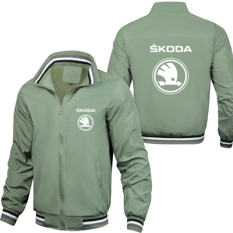 

Куртка мужская демисезонная с принтом логотипа машины Skoda