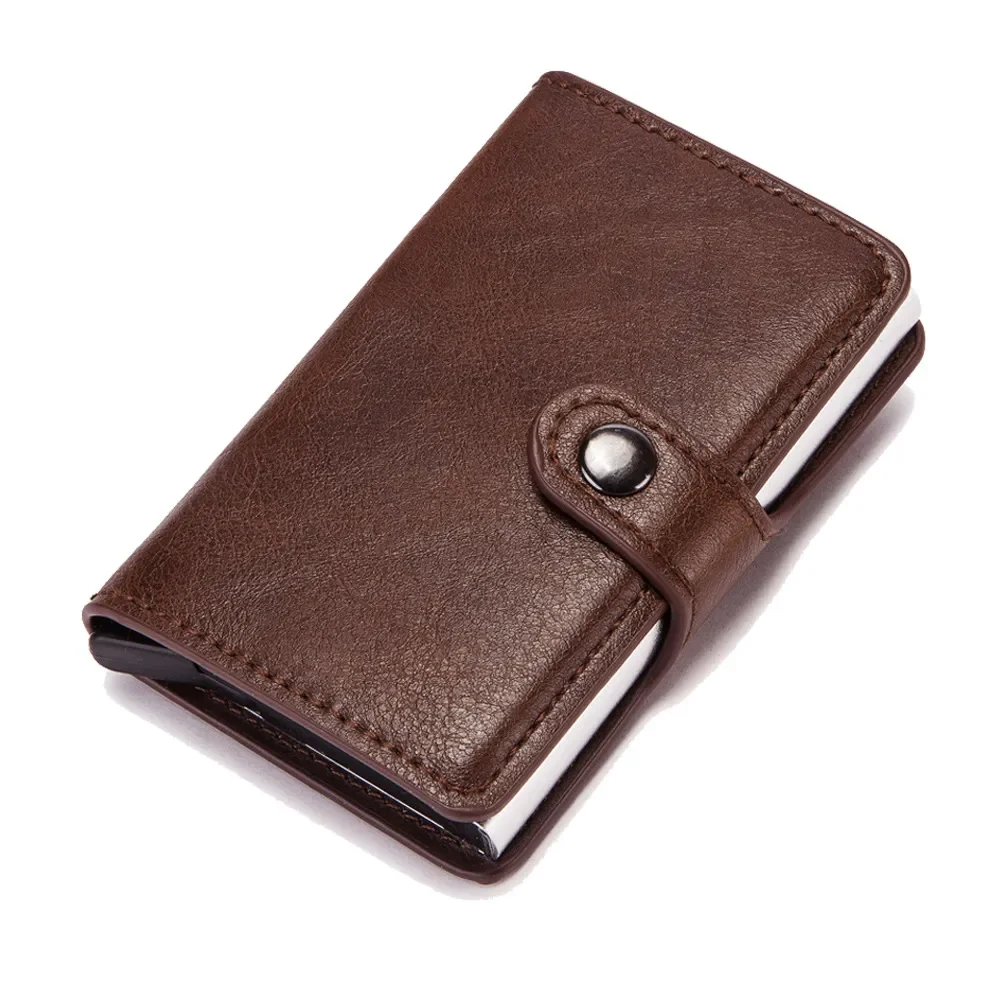 Rfid Blocking Credit Card Holder Men Smart Wallet Aluminum Metal Business Bank Card Case Pocket CreditCard Cardholder