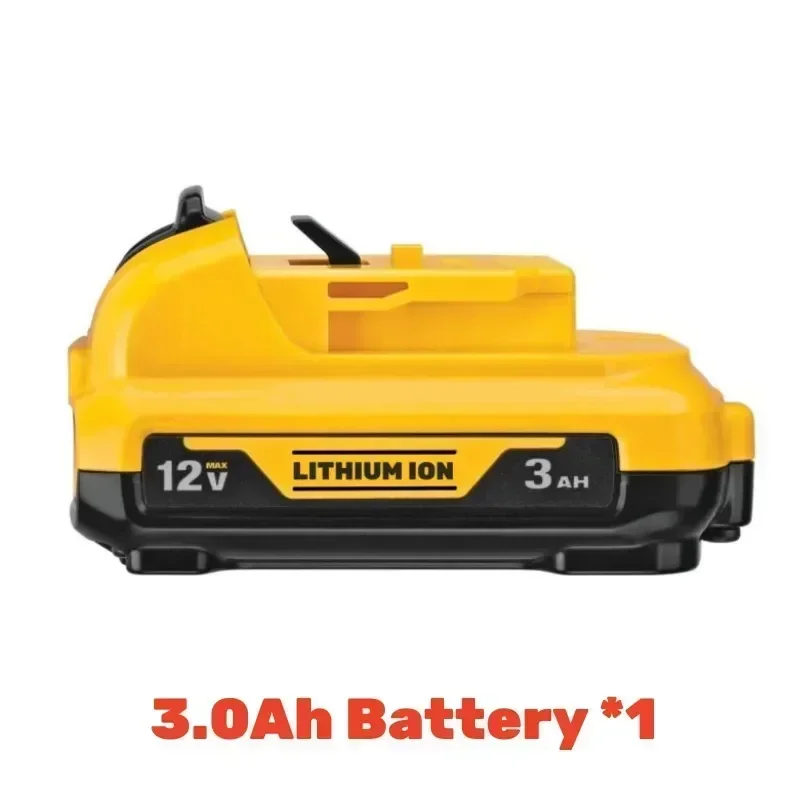 Перезаряжаемый литий-ионный аккумулятор 12 В 3 0 Ач для Dewalt DCB120 DCB124 DW089LG DCD701F2