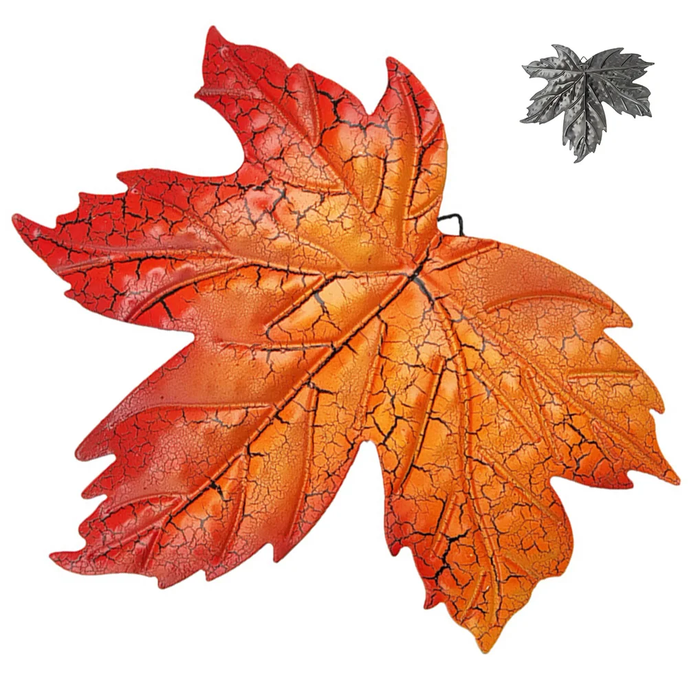 

Ornaments Maple Leaf Wall Decor Outdoor Iron Decors Pendants Leaves Decorations