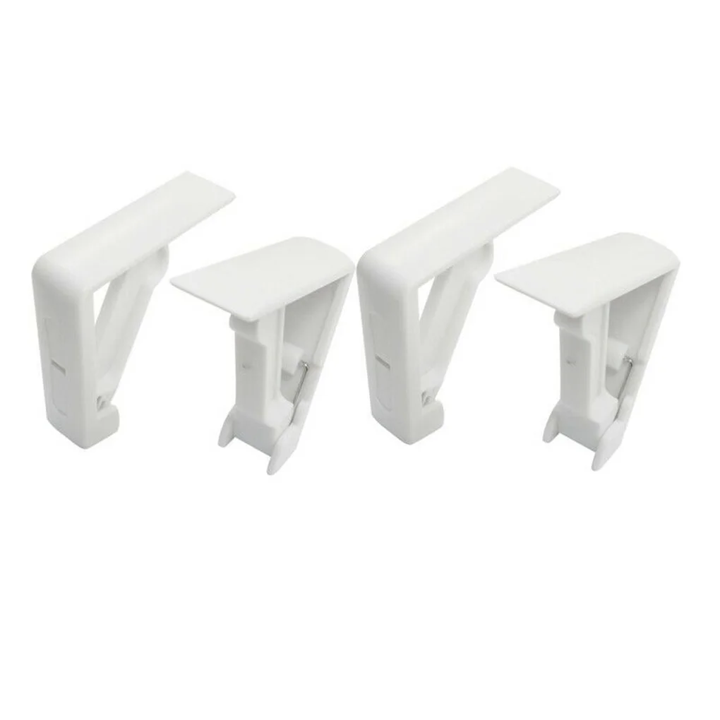 

4pcs Spring Loaded Table Cloth Clips Plastic Dining Kitchen Desk Cover Adjusting Grip Holder Tablecloth Clamp 5.5cm