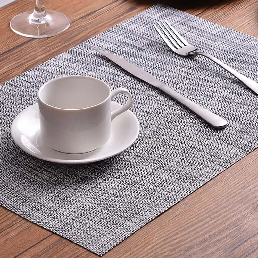 

Placemats Kitchen Dinning Coasters Table Place Mats Non-slip Dish Bowl Holder pad Placement Heat Stain Resistant Decorative Mat