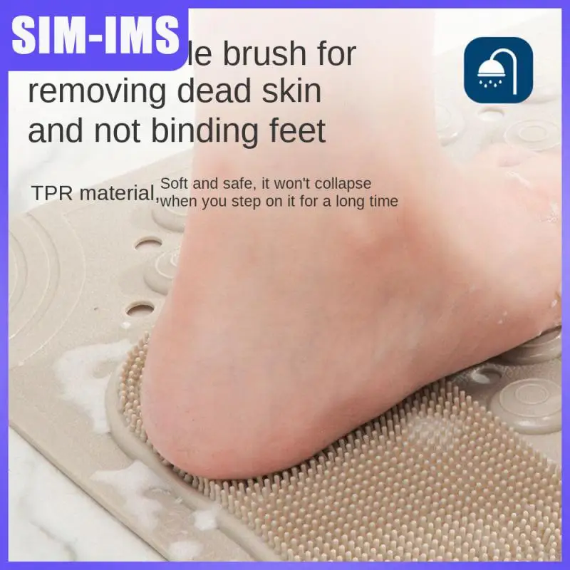 

Dense Drainage Holes Anti-slip Mat Bathroom Multi-function Rubber Shower Pad Blood Circulation Promotion Shower Anti-skid Hotel