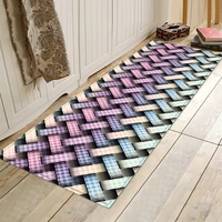 geometric abstract pattern rug flannel anti slip carpet doormats outdoor kitchen bathroom living room floor mat home decor