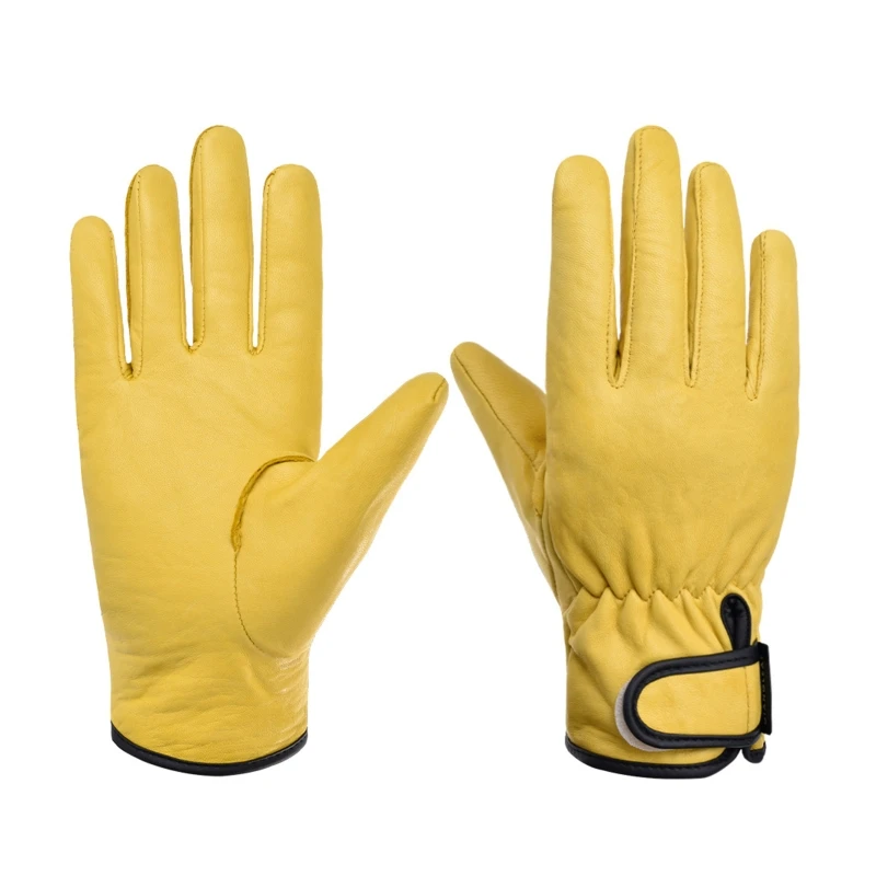 

Gardening Gloves for Men & Women for Tough Thorn-Resistant Leather Gardening Gloves Protective Work Gloves Birthday Gift